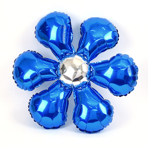 은박 꽃풍선 50cm 블루