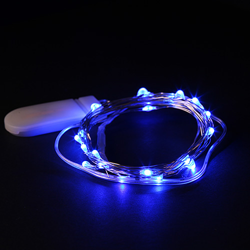 LED 20P 큐티 와이어 전구 (진블루)