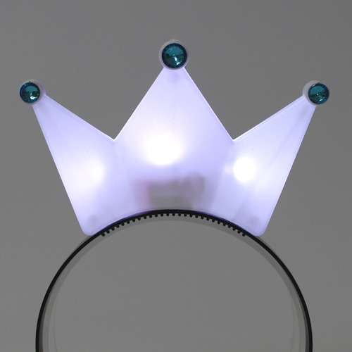 LED점등 왕관머리띠 (화이트)