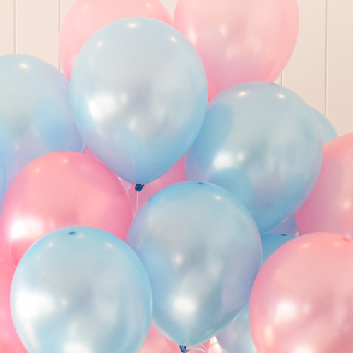 헬륨풍선(30개)핑크&amp;블루