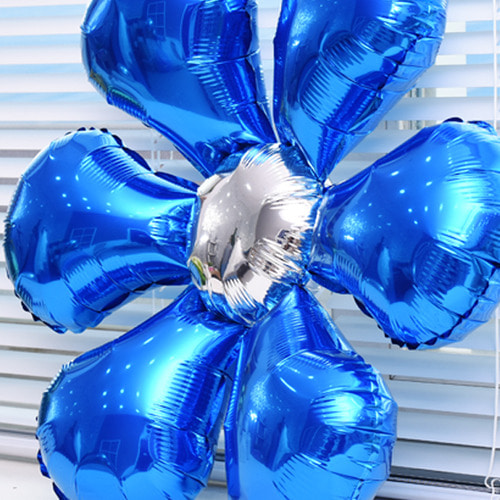 은박 꽃풍선 50cm 블루