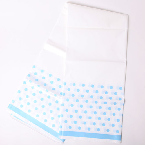 라인도트 비닐 테이블보 - 블루(1매)