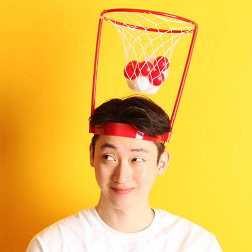 미니 농구게임 모자
