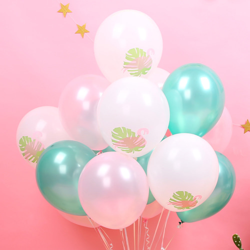 헬륨풍선(120개)파티세트-홍학