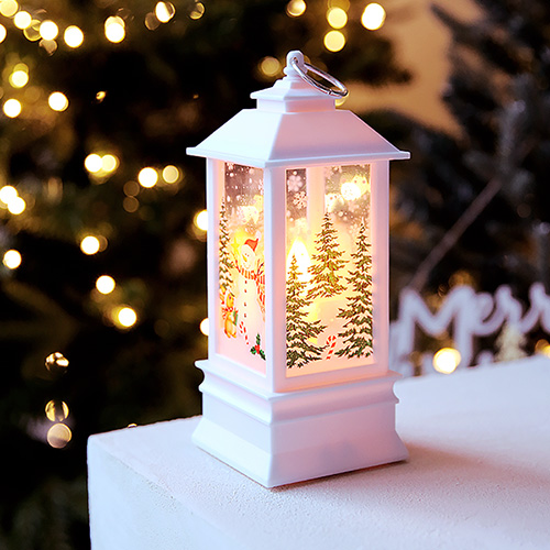 LED 크리스마스 사각랜턴(대) 눈사람